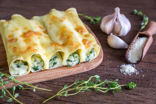 Cannelloni ze szpinakiem i ricottą - pyszne danie bezmięsne
